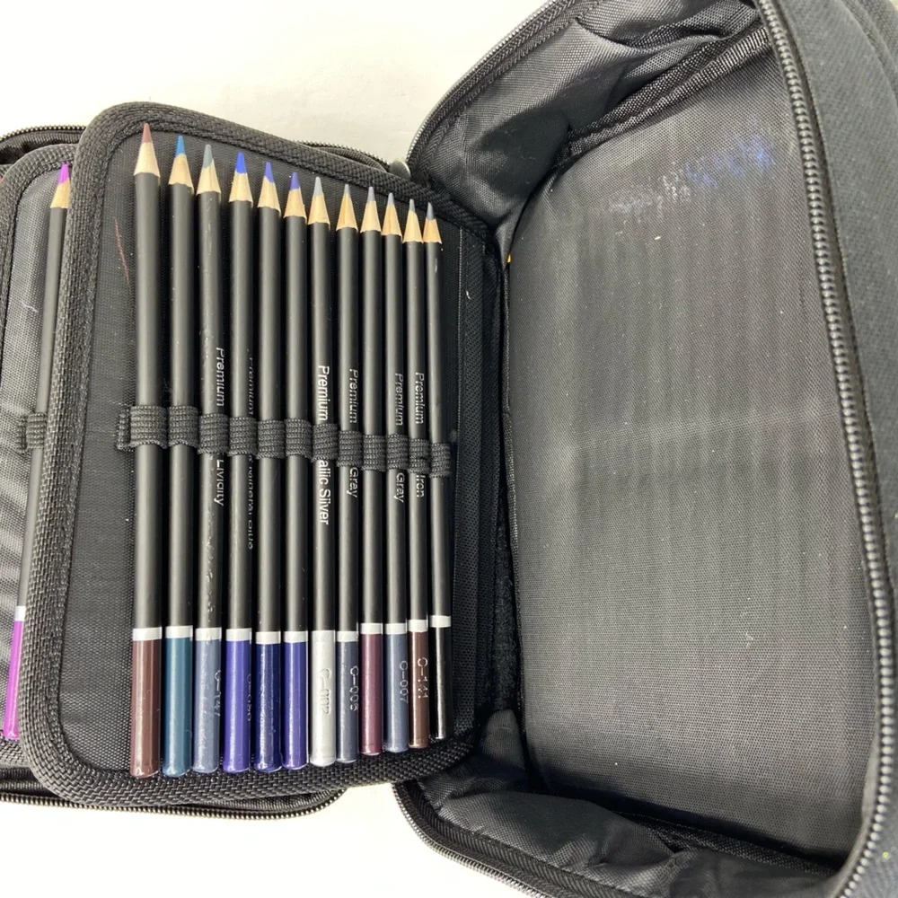 72 Color Pencils with Sharpening equipment‎ in a Zipper Pouch
